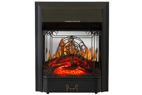 Royal Flame Venice с очагом Majestic FX M Black фактурный белый_2