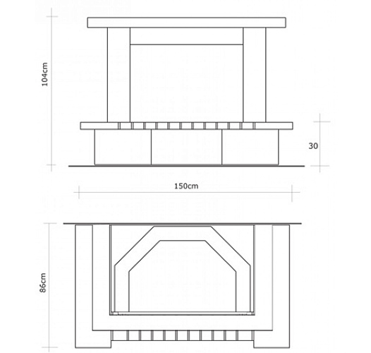 Облицовка IMOLA, под Ecostar (EdilKamin)_1